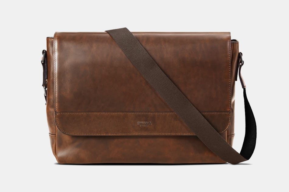 Shinola Slim Messenger Bag