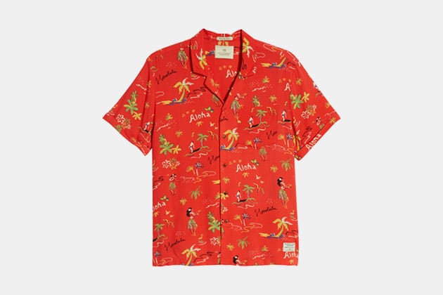 Scotch & Soda Hawaiian Fit Aloha Print Camp Shirt