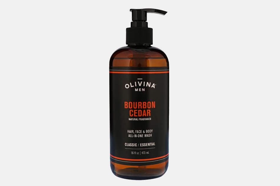 Olivina Men All-In-One Bourbon Cedar Body Wash