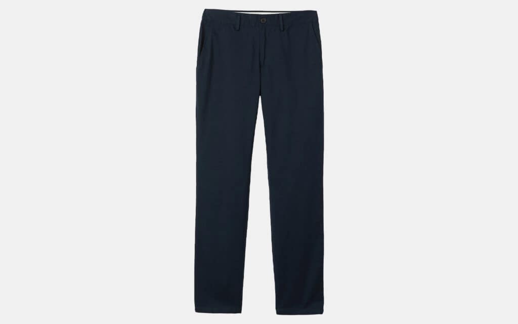 Frank and Oak The Brunswick Slim Chino Pant in Deep Blue