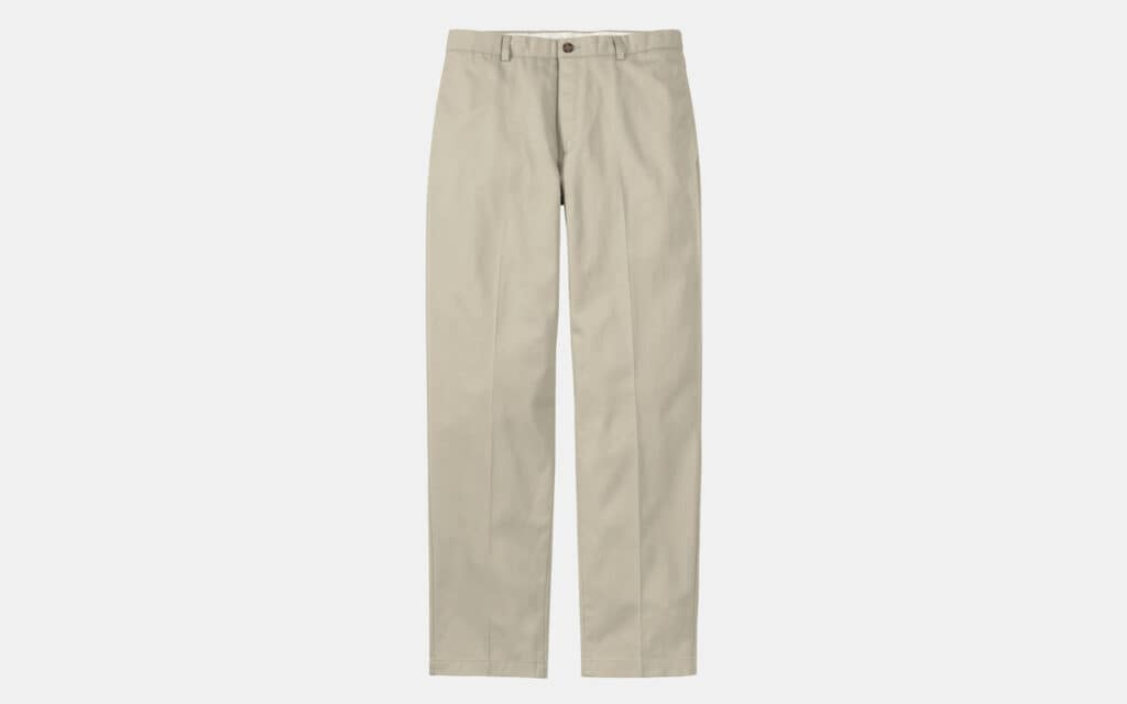 L.L.Bean Men’s Wrinkle-Free Double L Chinos, Classic Fit Plain Front