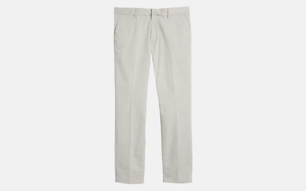 Nordstrom Athletic Fit CoolMax Flat Front Performance Chino Pants