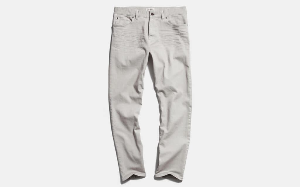 Todd Snyder Straight Fit 5-Pocket Chino in Manor Grey