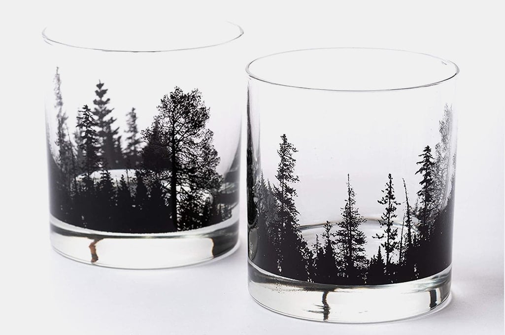 Black Lantern Forest Whiskey Tumbler