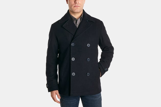 Perry Ellis Wool Peacoat