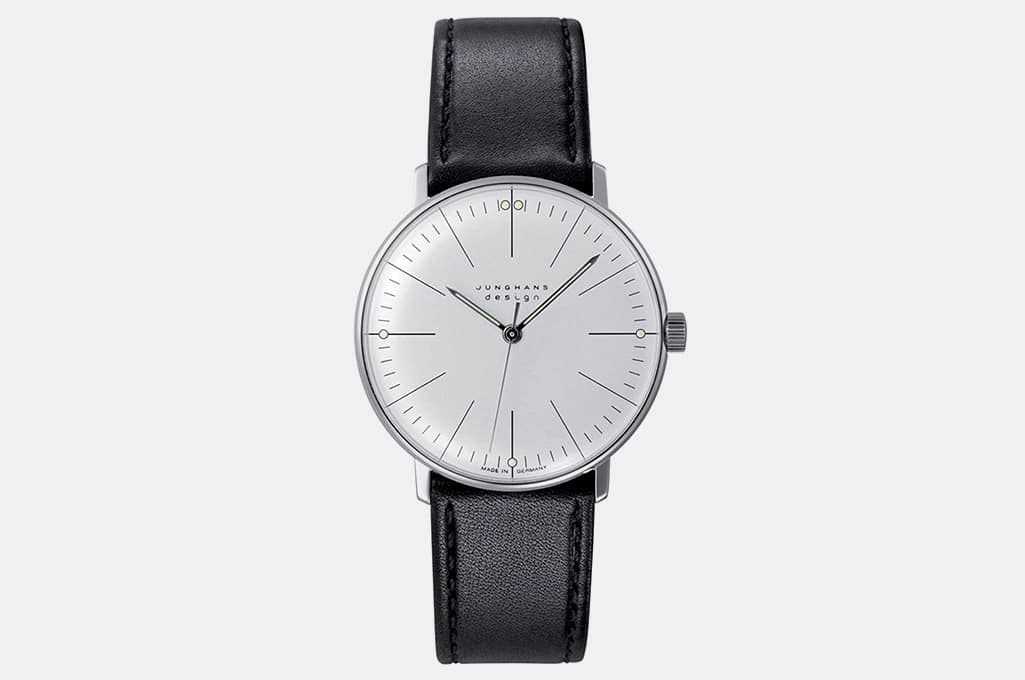 black leather watches