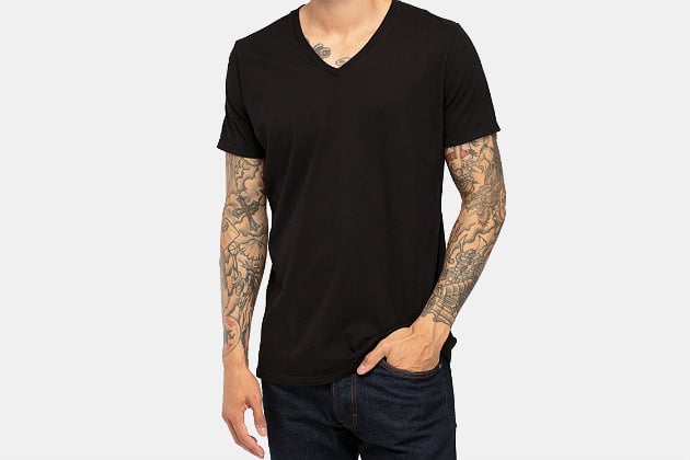 men's v neck dri fit t shirts