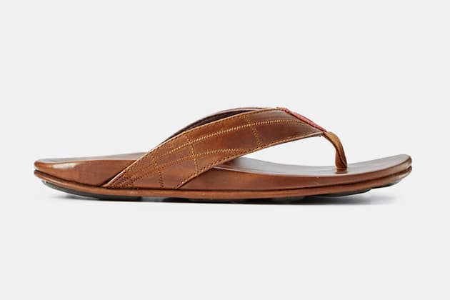 best men's leather flip flops 2019