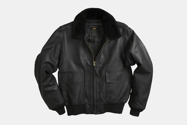 Alpha Industries G-1 Leather Jacket