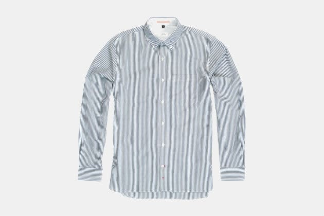 Apolis Japanese Striped Broadcloth Button Down