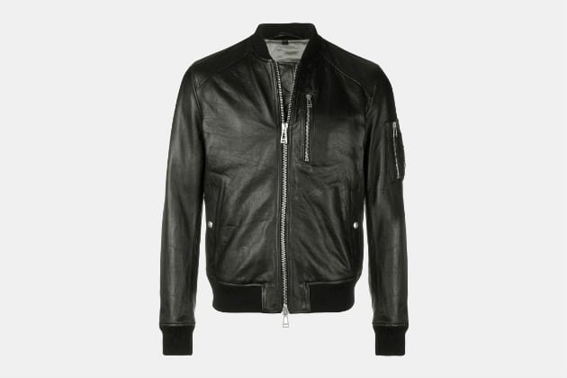 Belstaff Leather Bomber Jacket