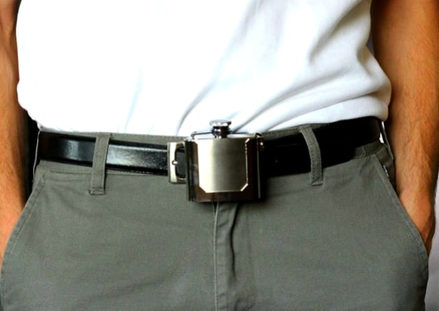 Belt Buckle Flask