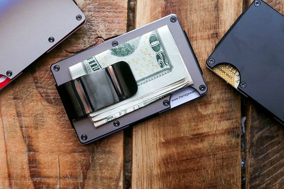 The Tanned Cow High Capacity Minimalist Money Clip Wallet 