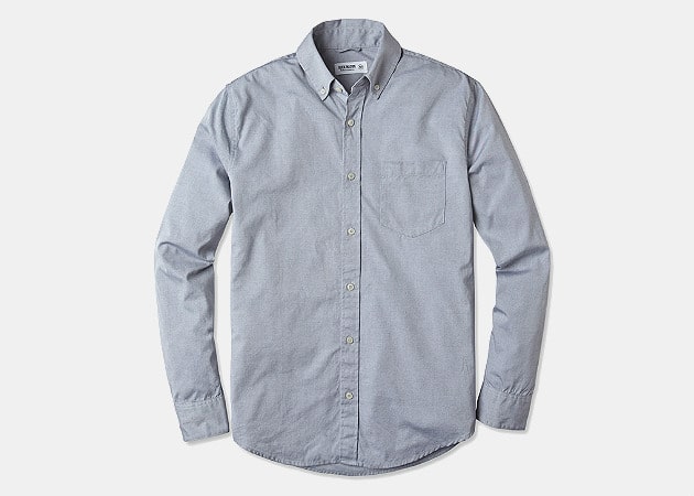 Buck Mason Smoke Pinpoint Oxford