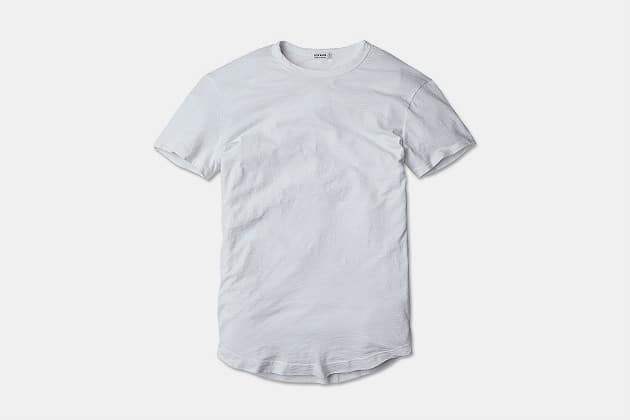 Buck Mason Slub Curved Hem Tee