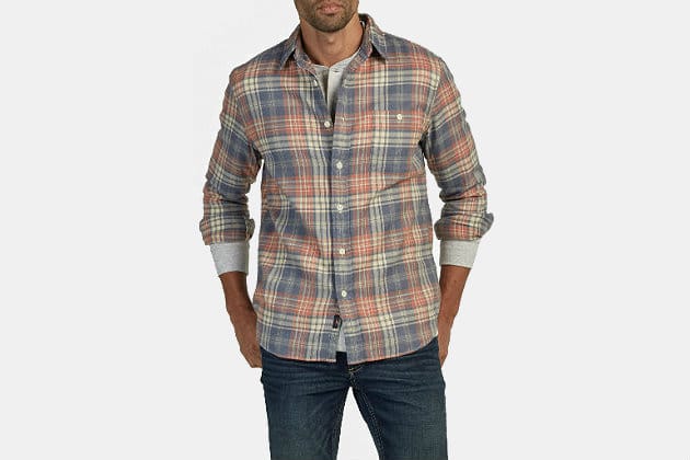 Faherty Brushed Alpine Flannel Shirt