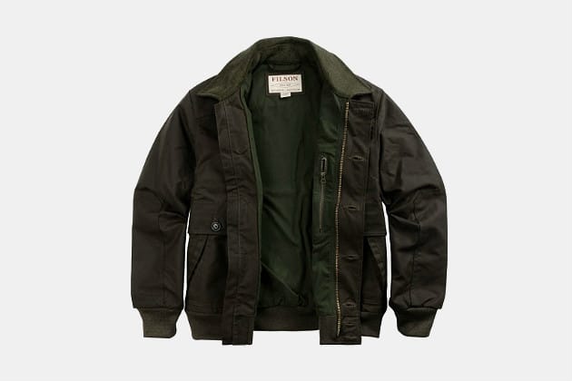 Filson Ranger Water Repellant Cloth Bomber Jacket