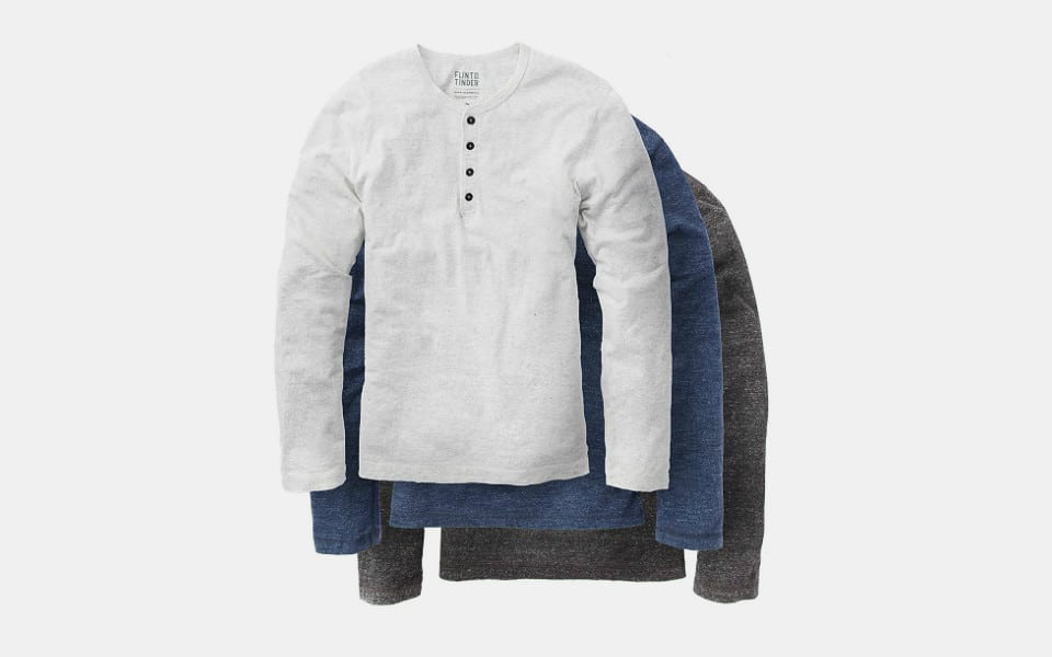 Flint and Tinder Long Sleeve Henleys