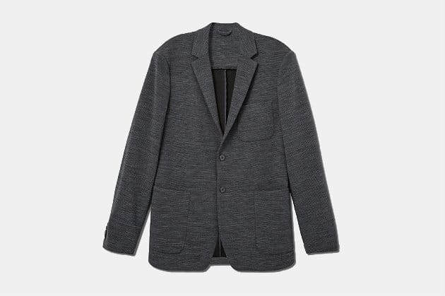 Frank and Oak Wool-Blend Ottoman Knit Blazer