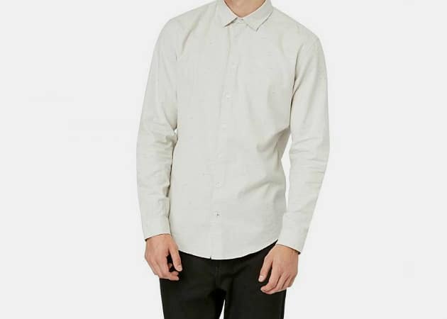 Frank & Oak Grey Oxford Shirt