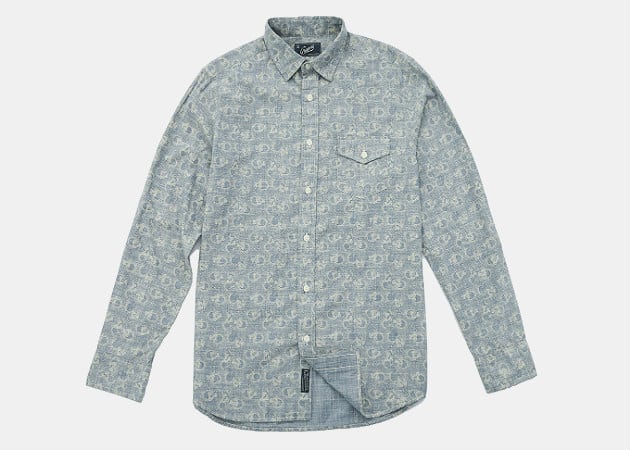 Grayers Pattison Printed Chambray Shirt