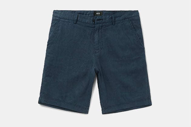 Hugo Boss Washed Linen Shorts