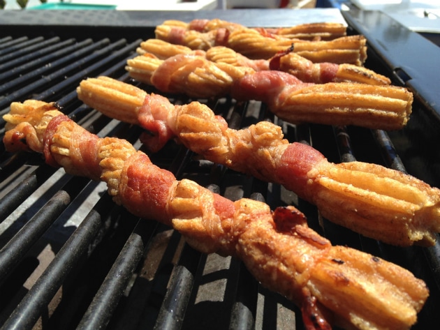 Bacon-wrapped Jack Daniel's Churros