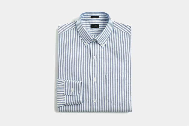 J.Crew Ludlow Oxford in Blue Stripe