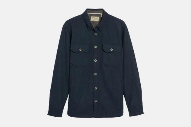 Jeremiah Creek Herringbone Wool Shirt Jacket