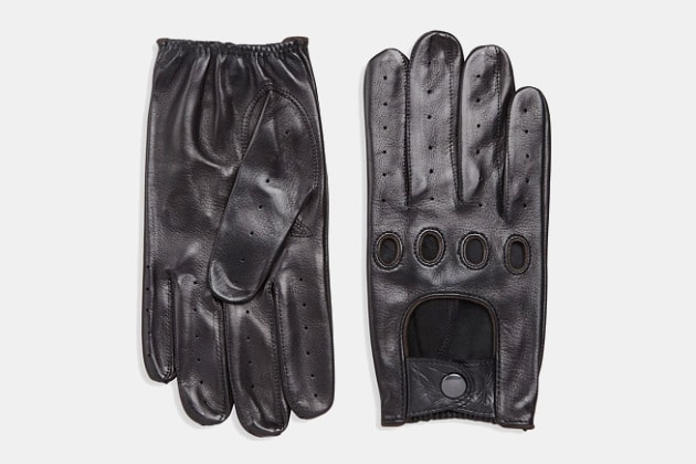 Saks Fifth Avenue Leather Driving Gloves