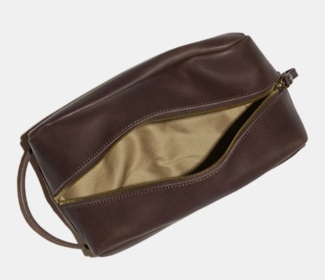 L.L. Bean Signature Leather Toiletry Kit