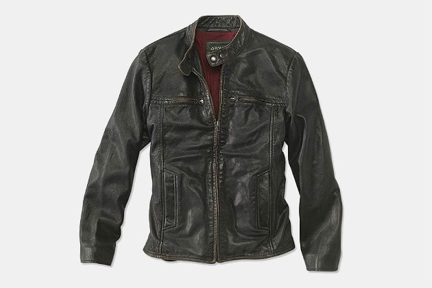 Orvis Foxdale Racer Leather Jacket