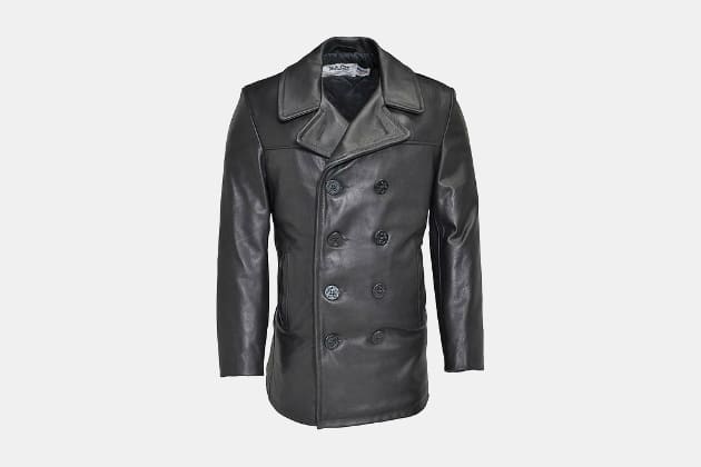 Schott Leather Naval Peacoat