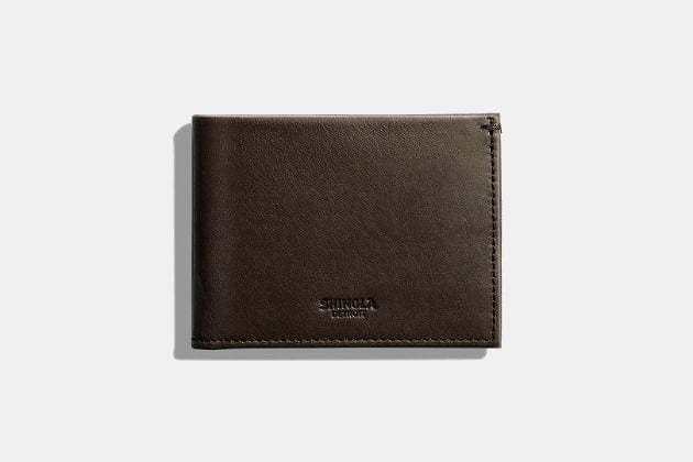 Shinola Slim Bifold Wallet