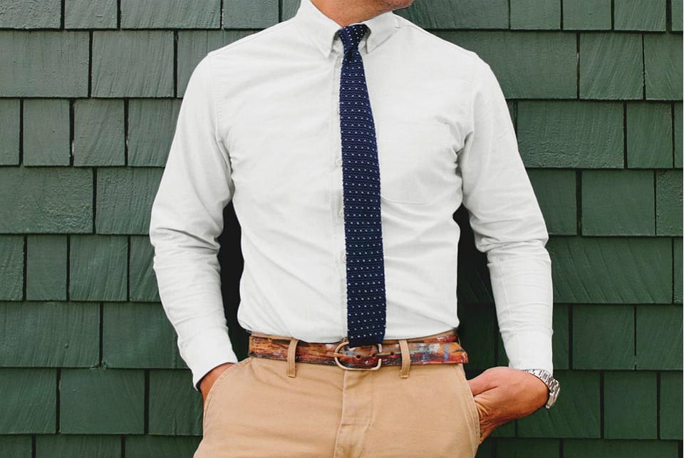 Taylor Stitch Jack In White Everyday Oxford