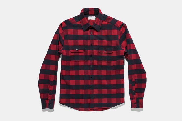 Taylor Stitch Yosemite Shirt In Red Buffalo Plaid