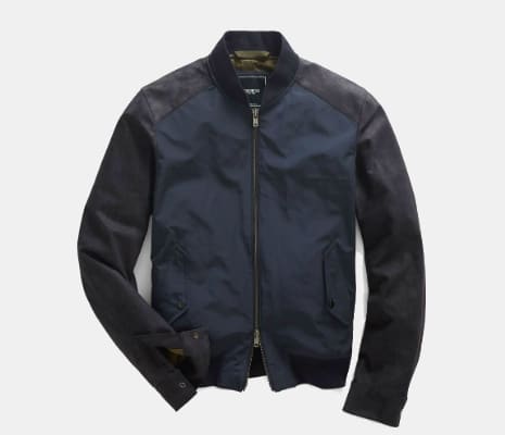 Todd Snyder Leather bomber Jacket