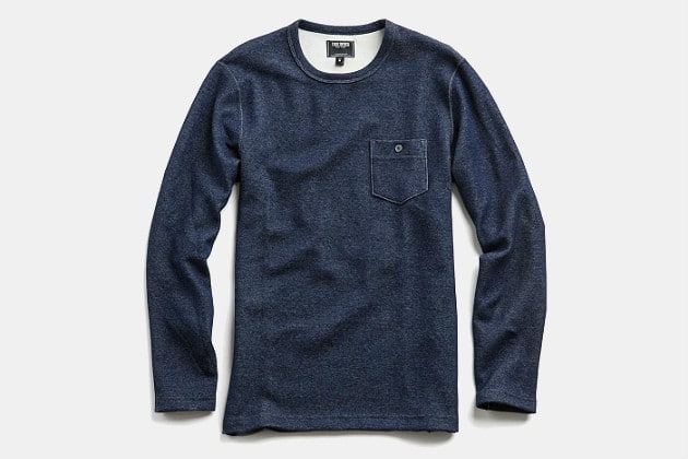 Todd Snyder Indigo Lightweight Sweatshirt