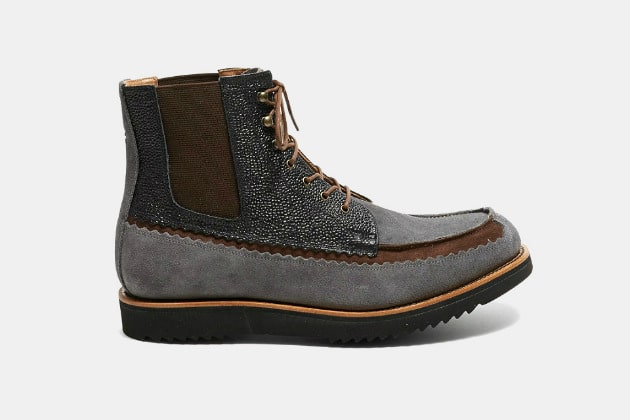 Grenson x Todd Snyder Tessera Multi Suede Boots