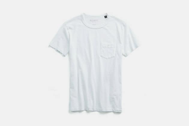 Todd Snyder Made In L.A. Pocket T-Shirt in White