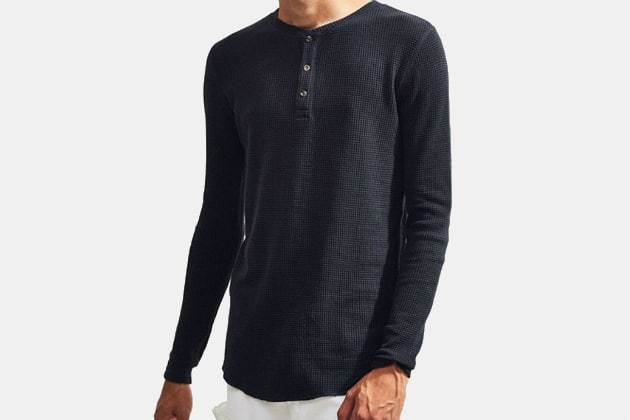 Urban Outfitters Waffle Thermal Henley