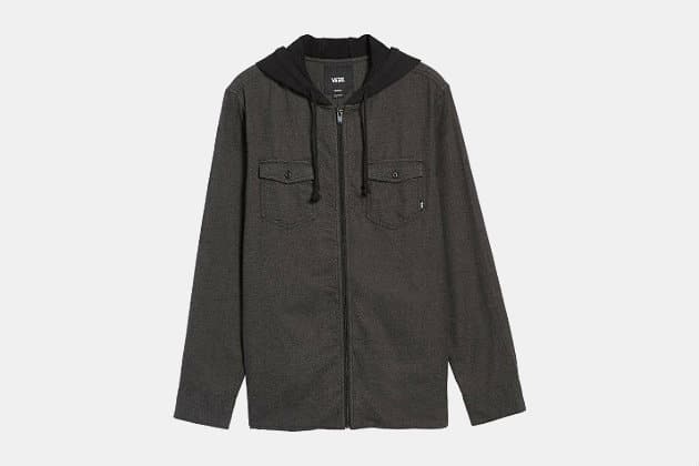 Vans Never Mind Hooded Zip Shirt Jacket