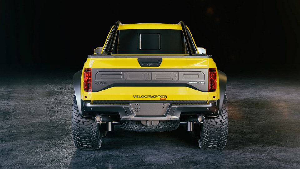 Hennessey Velociraptor 6x6 yellow