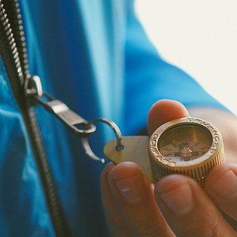 Zipper Pull Compass