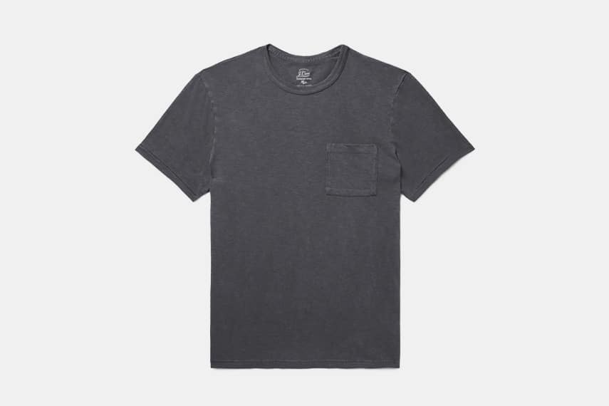 T-Shirt en Coton Flammé Teint par Vêtement Slim J.Crew