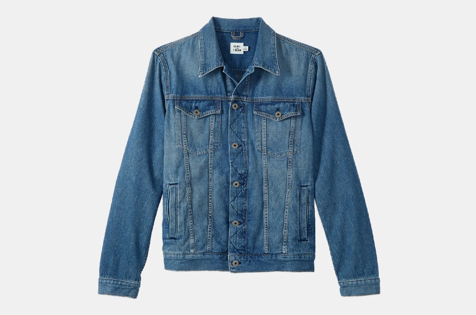 gap dark denim jacket