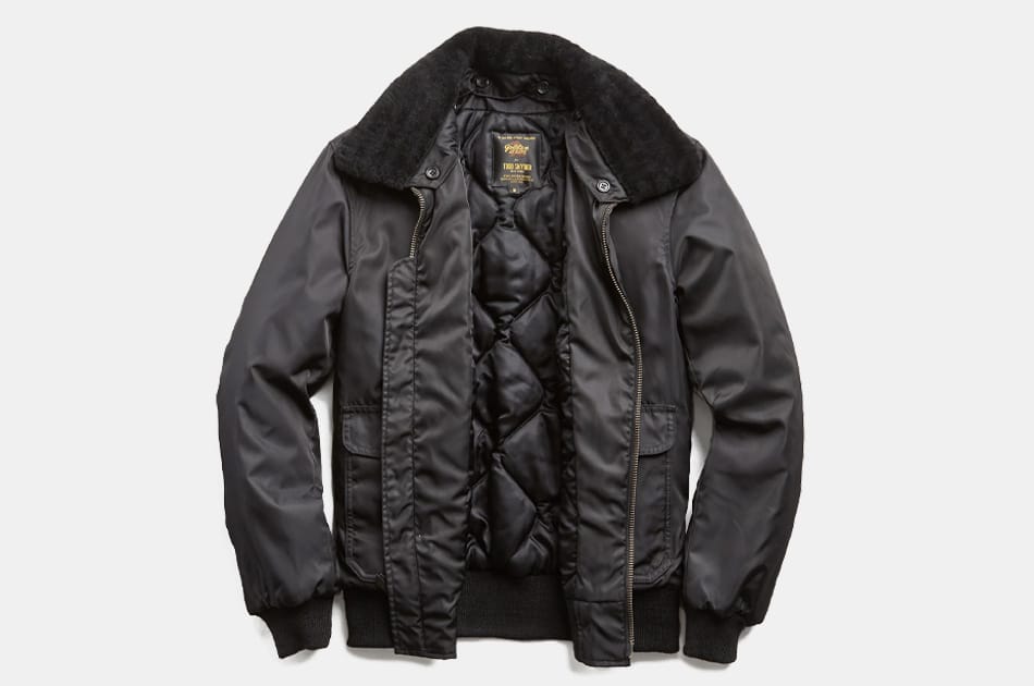 todd snyder shearling flight jacket