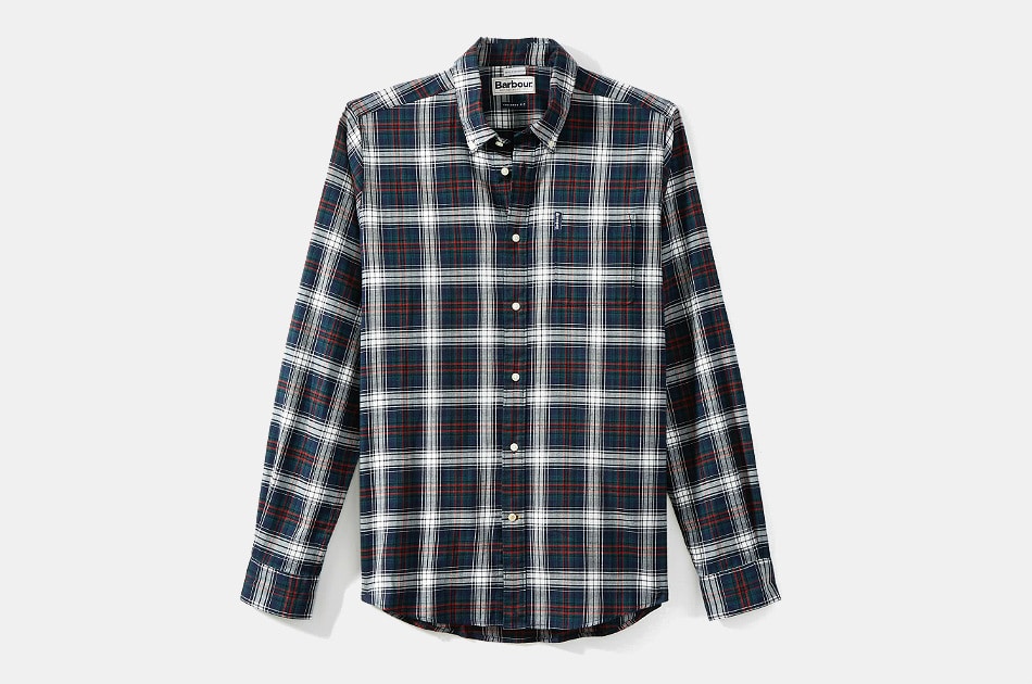 barbour mens flannel shirts