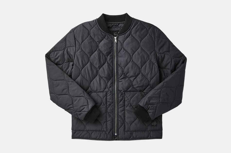 mens short quilted jacket