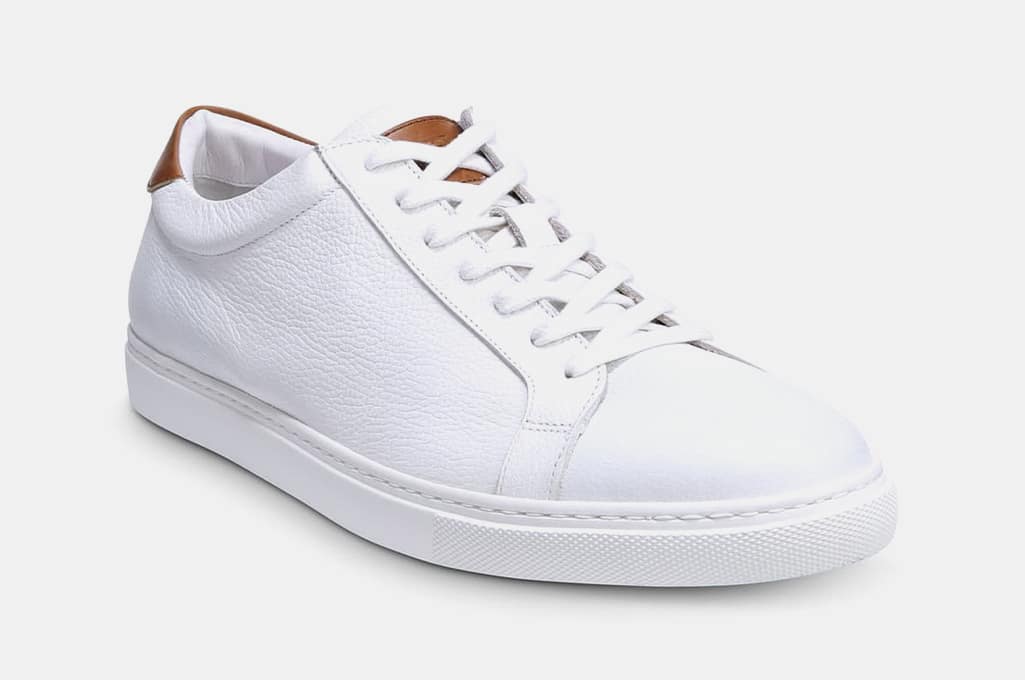 Men's All White Casual Low Top Sneakers